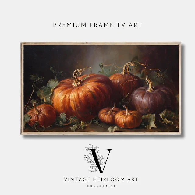 moody pumpkin artwork