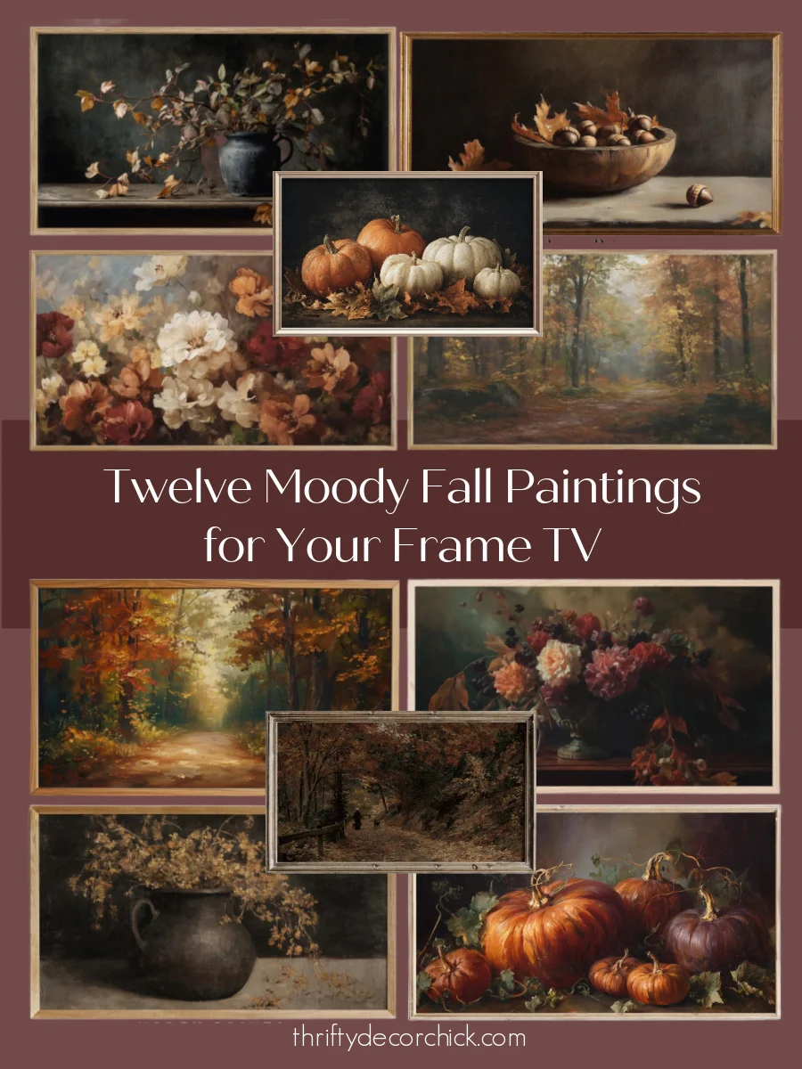 12 moody fall Frame TV art options