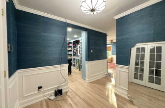 Bedroom Suite Progress – The Grasscloth Wallpaper Is Finished!