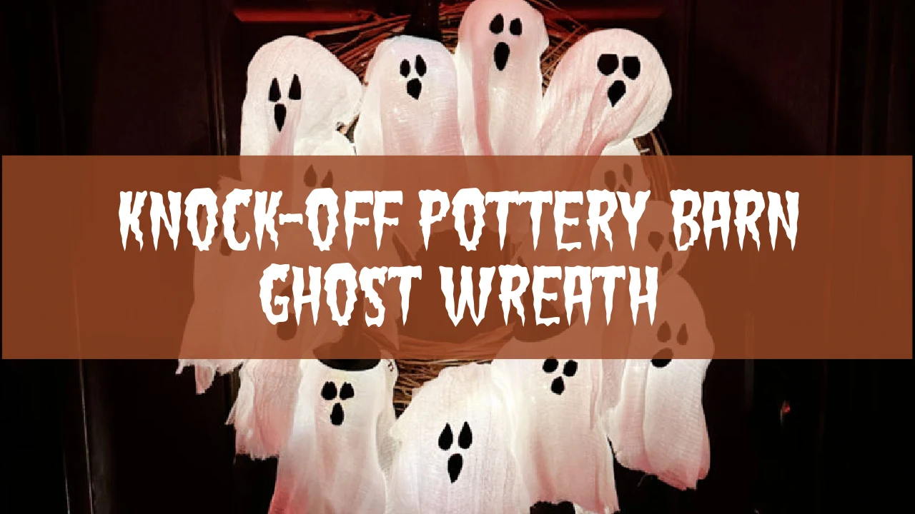 DIY Pottery Barn ghost wreath