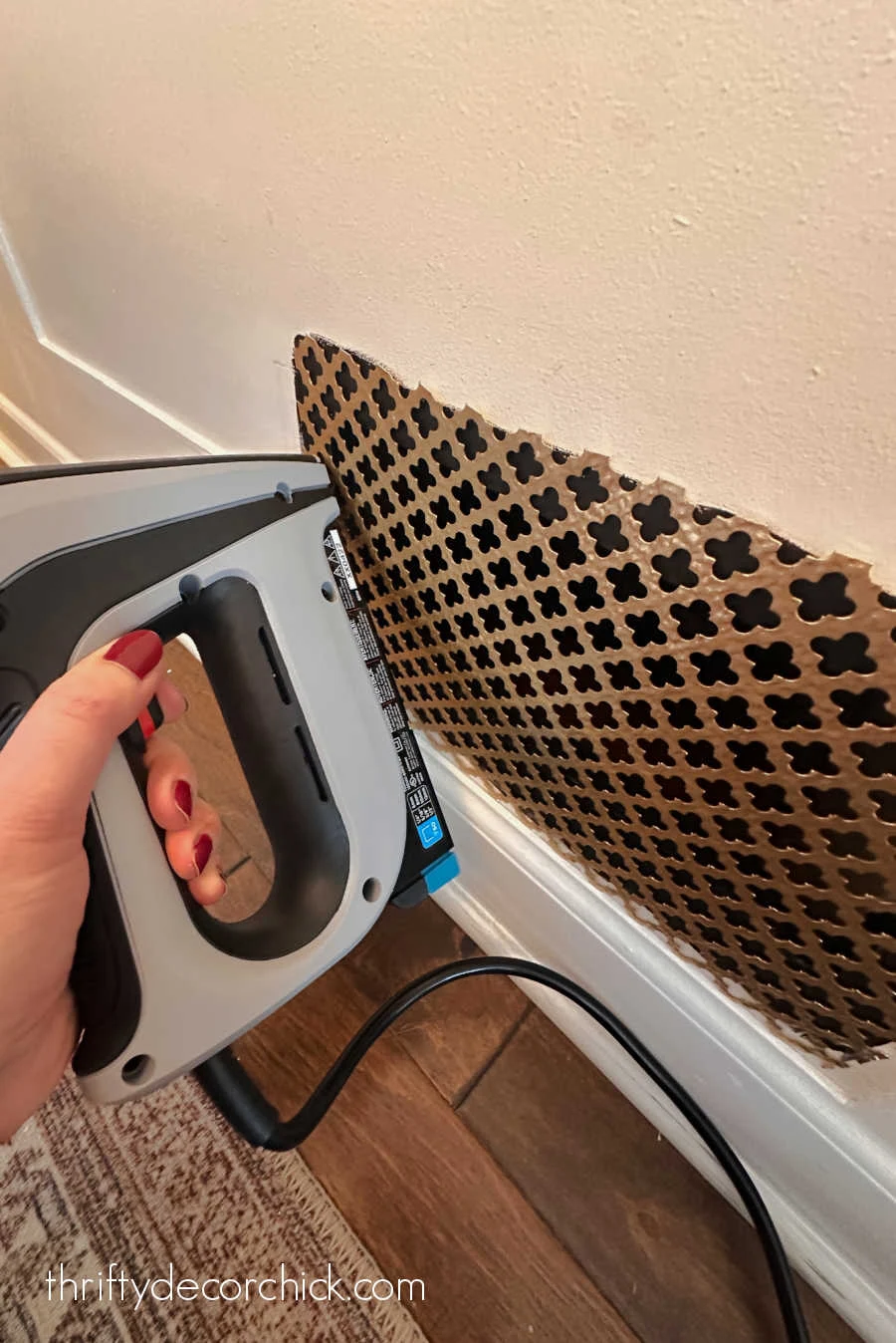 brass metal sheeting on vent