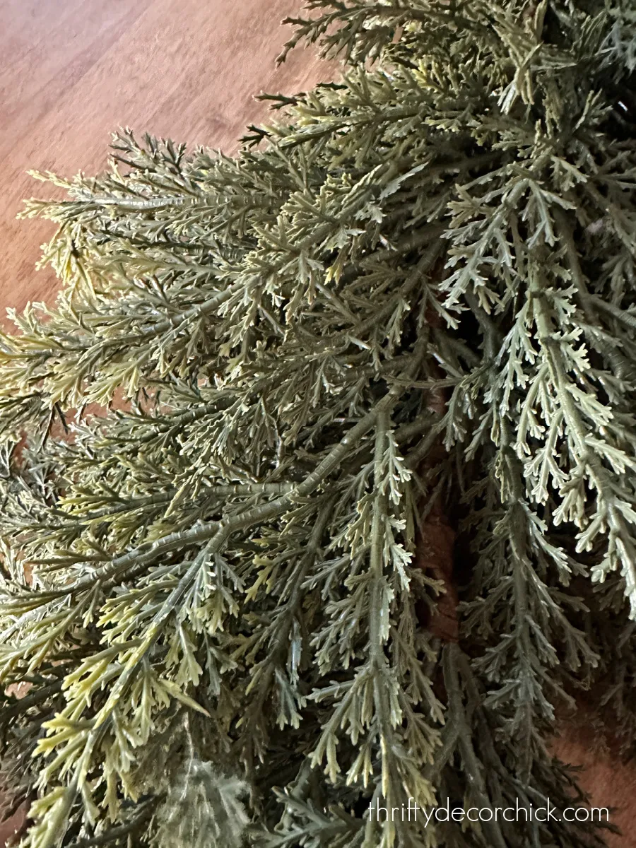 Hobby Lobby cedar garland stems