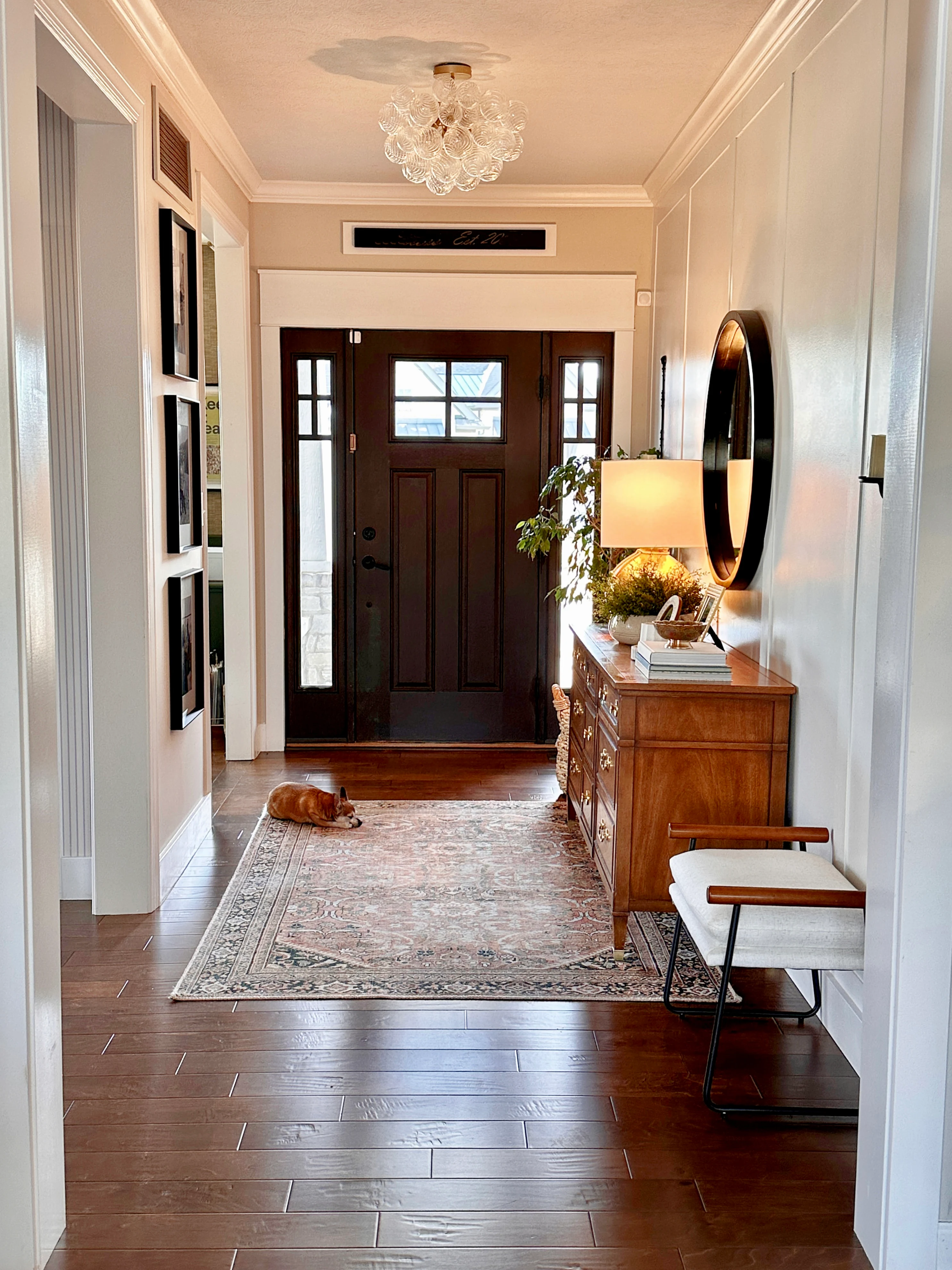 Craftsman front door foyer