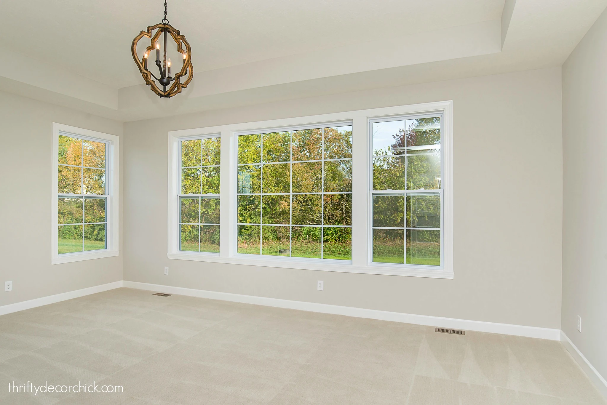 bedroom with tons of windows