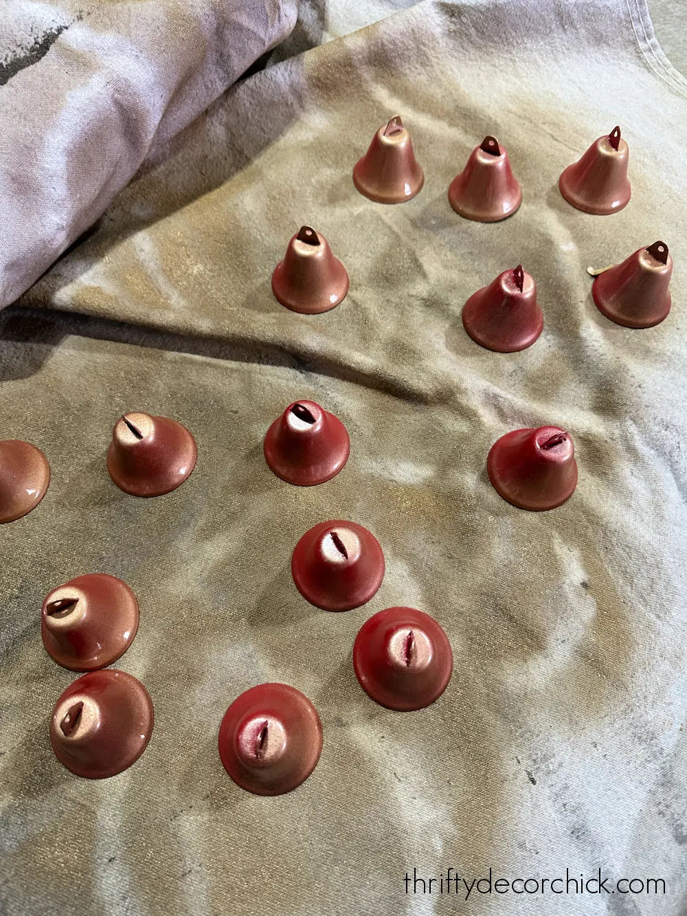 spray painted bells