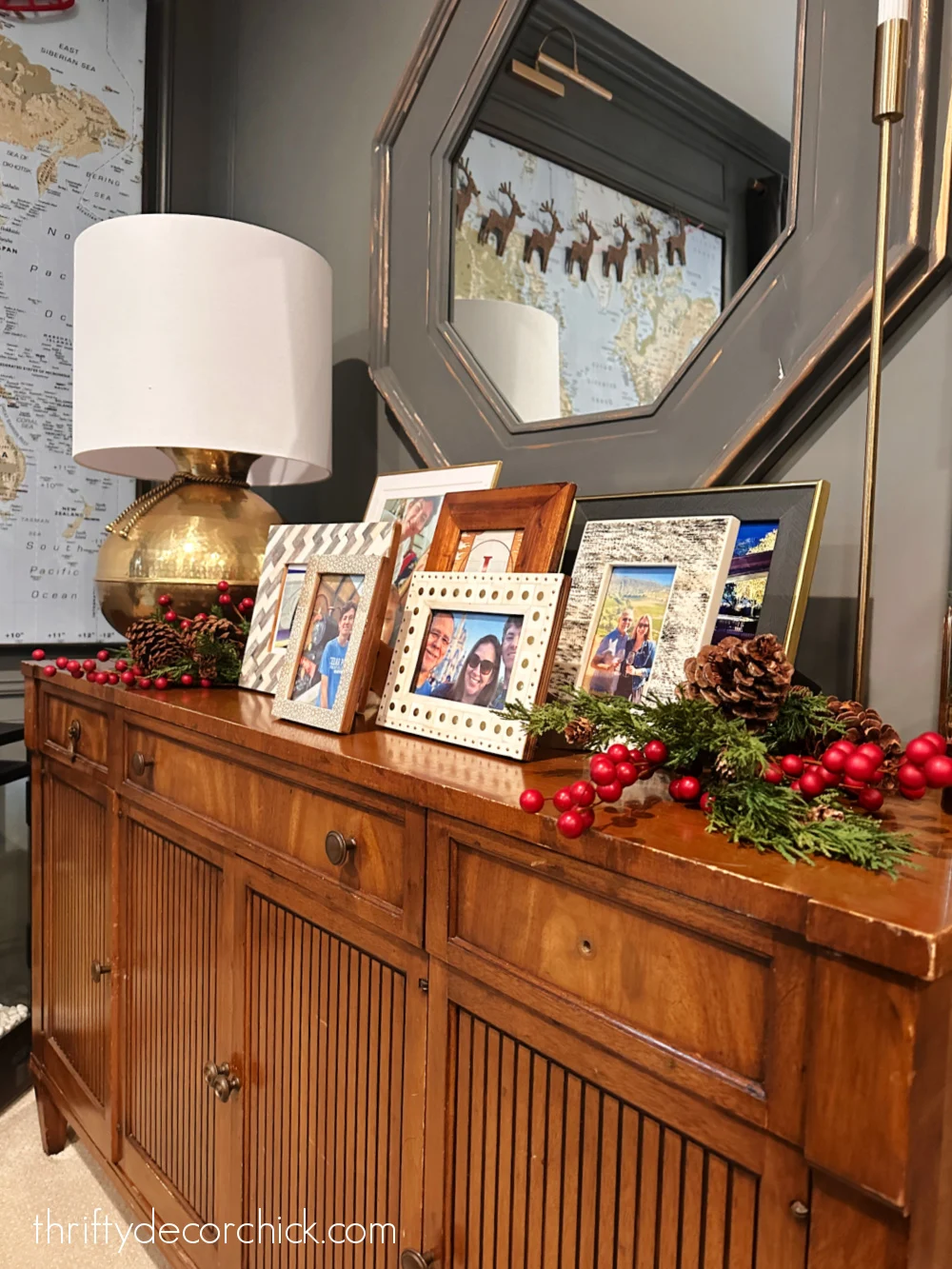 berries in garland display