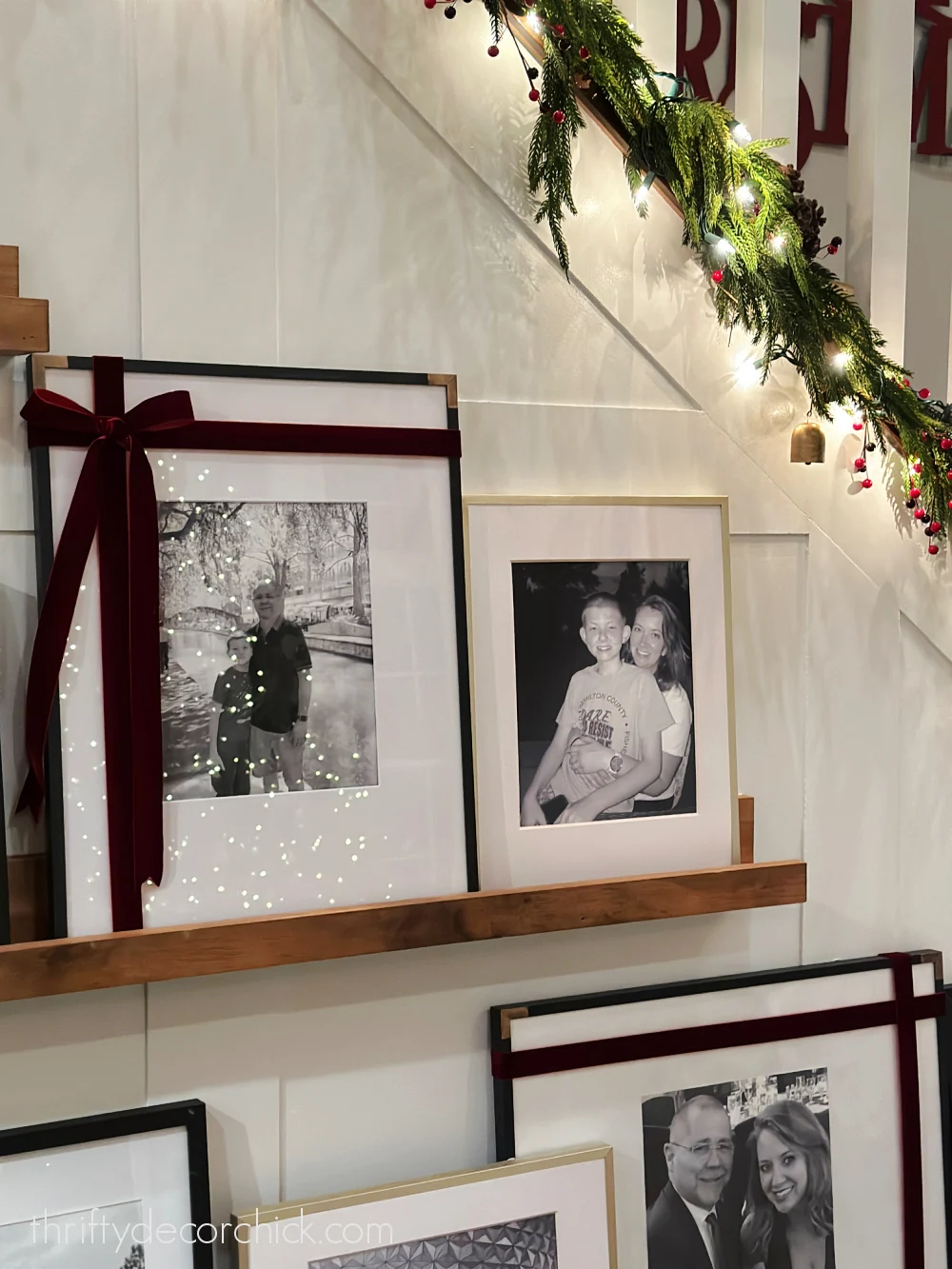 ribbon wrapped frames