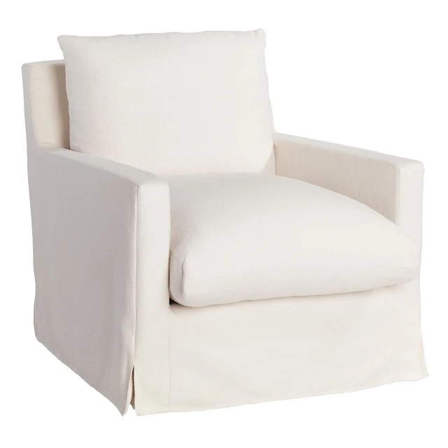 light cream swivel chair