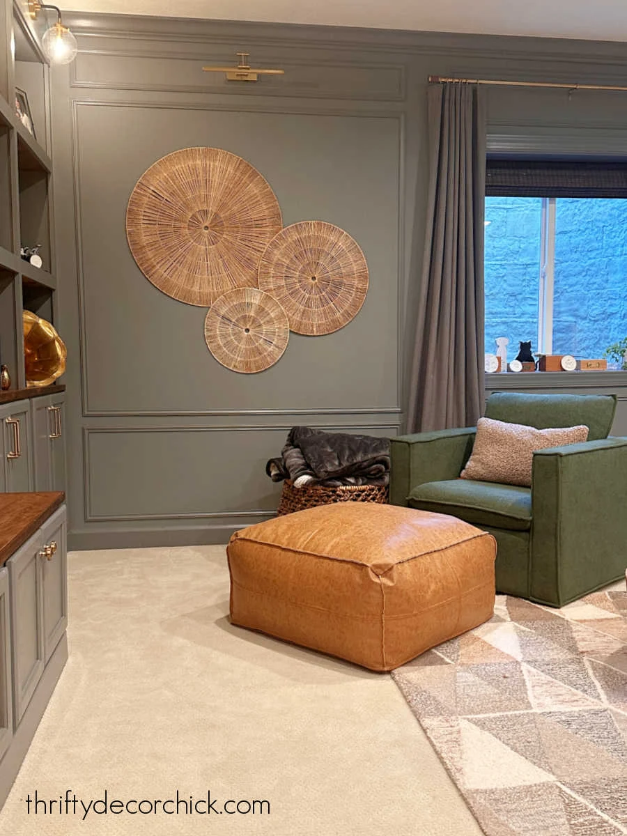 affordable dark green swivel chair