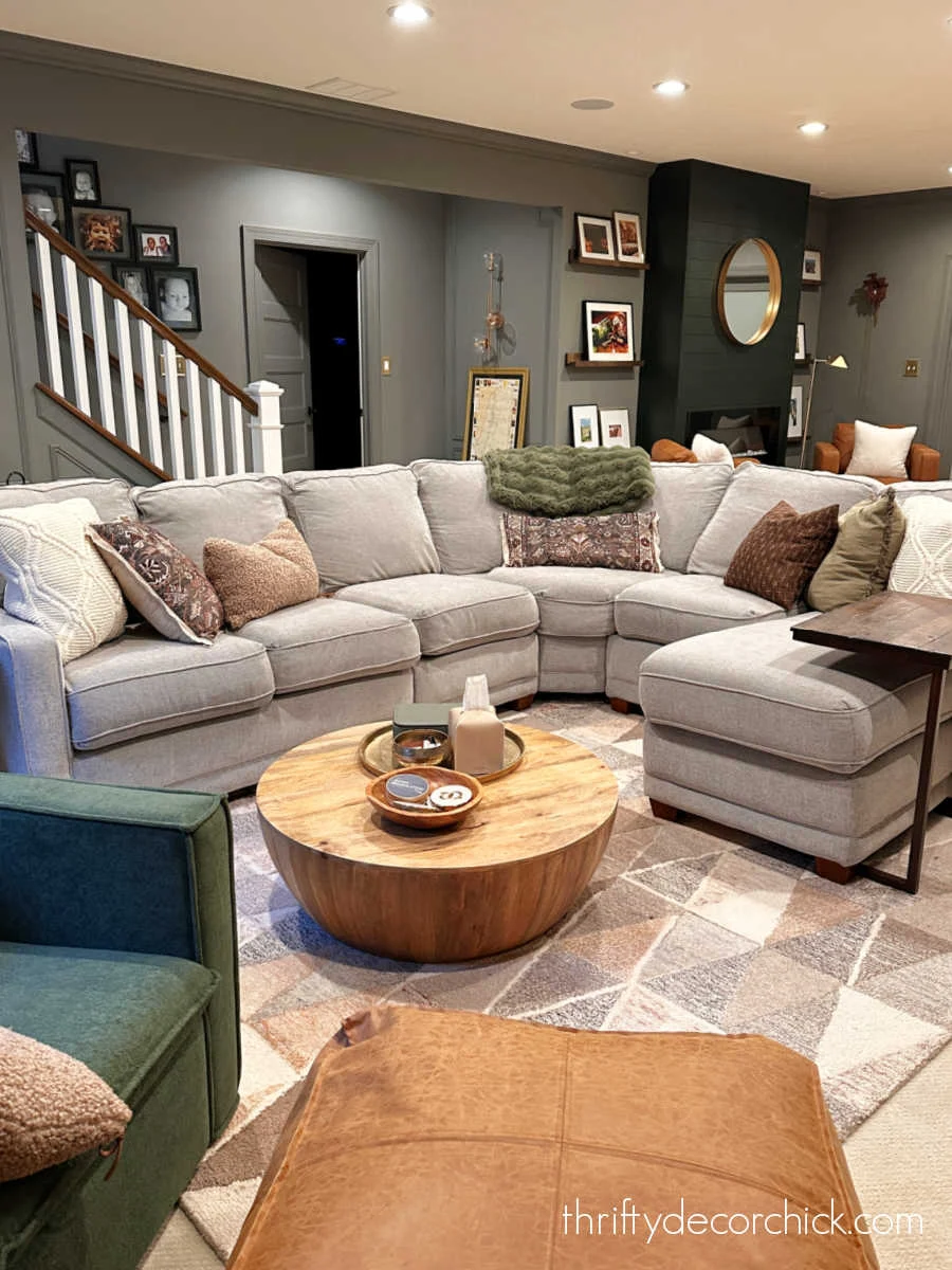 tapered barrel drum coffee table