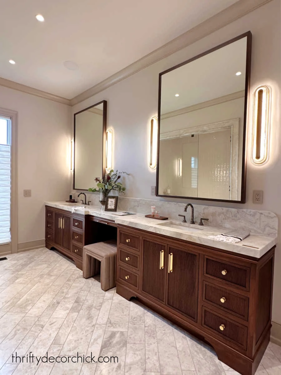 reeded vanity drawer fronts